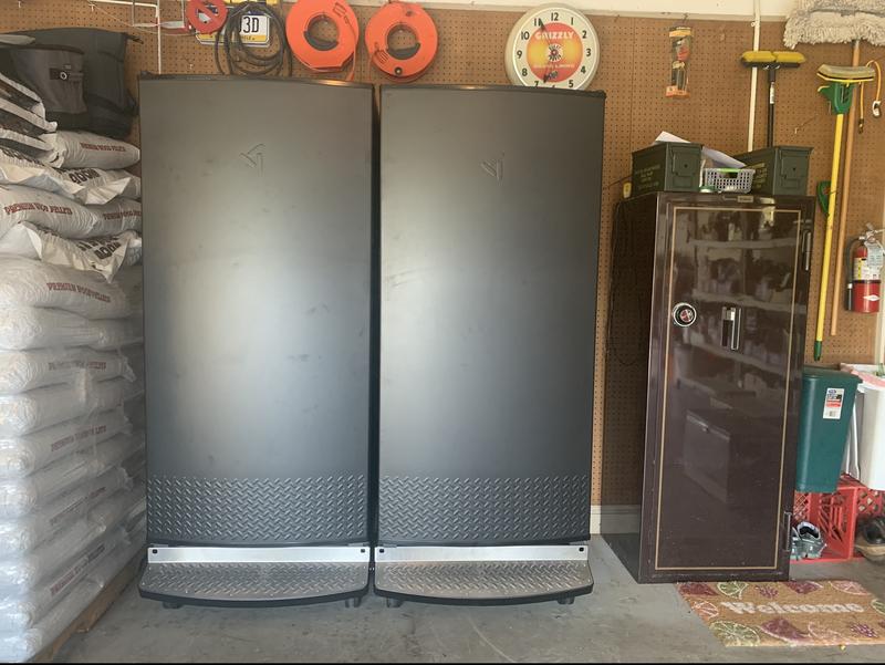 Gladiator 17.8 cu. ft. Upright Rolling Garage Freezer in Black GAFZ30FDGB -  The Home Depot