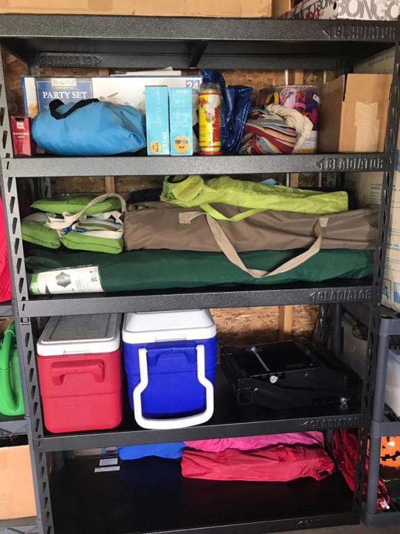 WHAT WE WANT WWW_RACK （L） allen + roth Hartford 48-in x 16-in D Java Ventilated Shelving