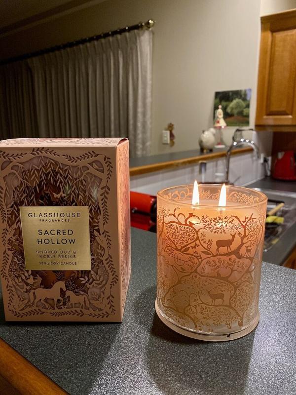 グラスハウス キャンドル 380g sacred hollow Glasshouse Fragrances Sacred Hollow Candle, 13.4 oz