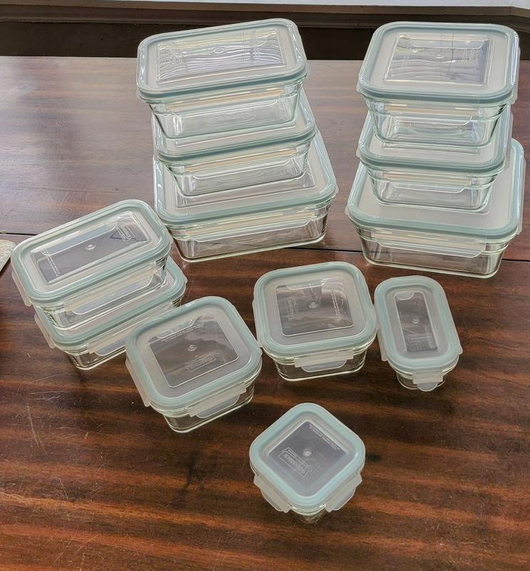 Members Mark 24-Piece Glass Food Storage Set, Clear