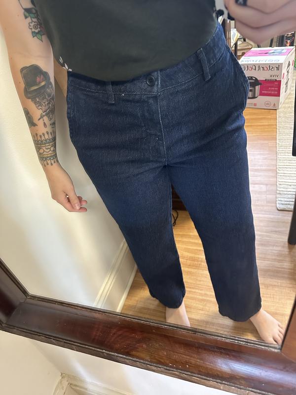 パンツ ohotoro curve tucked jeans Olivia Wide Leg Denim Pant | HUE