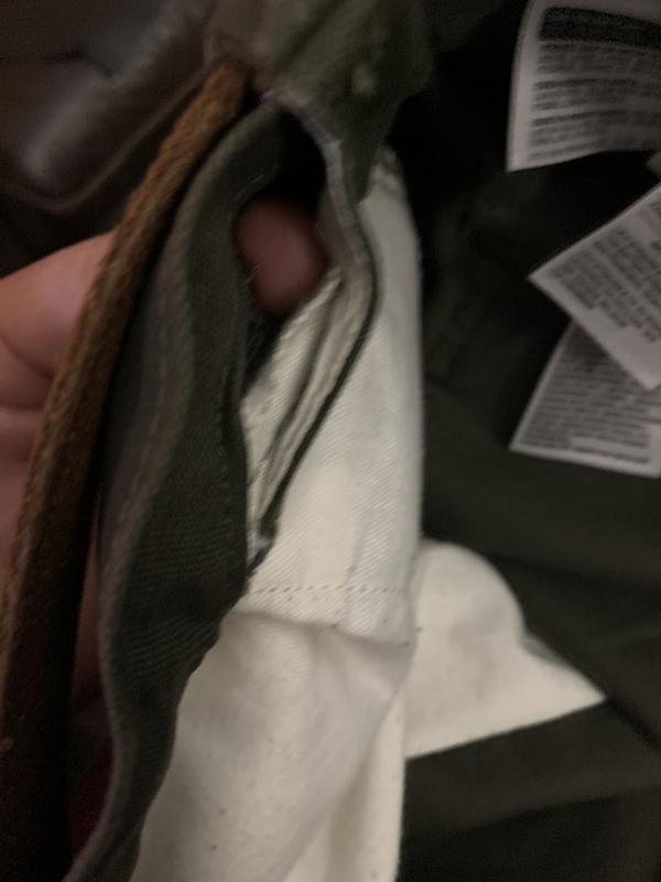 there is a whole in the side.