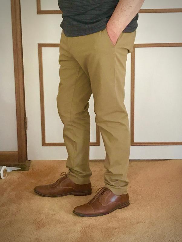 My husband likes the slightly long fit.