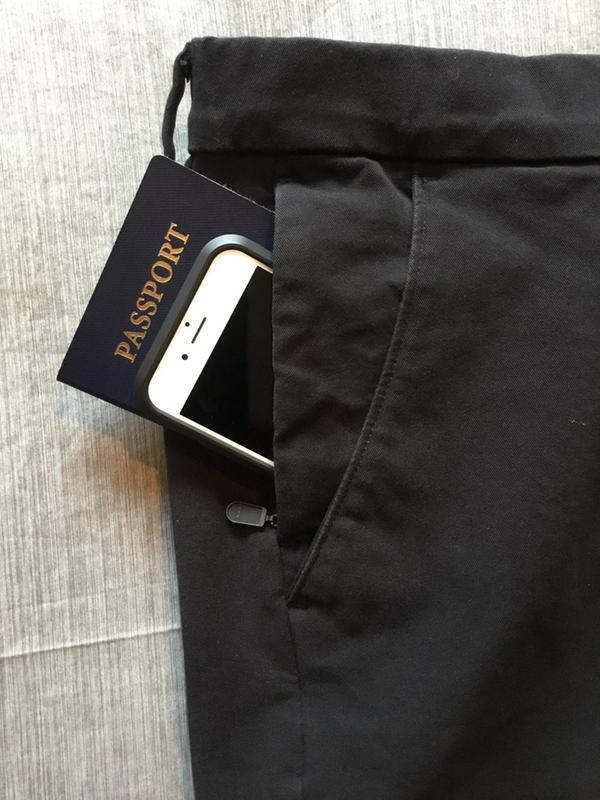 Secure zipper pocket that can hold your phone and more!
