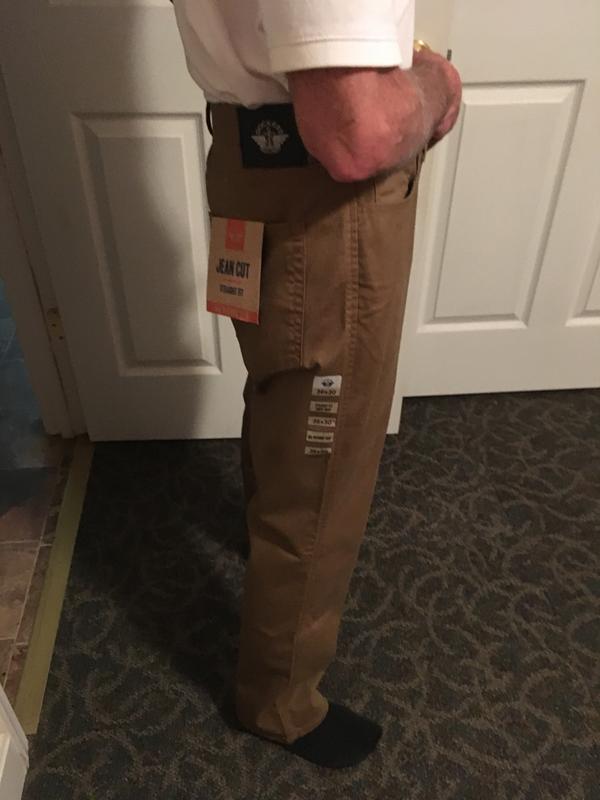 Right side of my husbands Dockers Straight Fit All Seasons Tech Jean Cut Pants