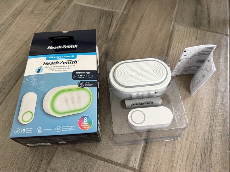 Heath Zenith Satin Wireless Doorbell Kit 91009304 at Lowes.com