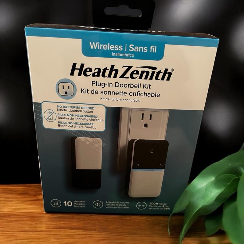 Kit Carillon Sans Fil Heath Zenith SL-7352-02 – Alerte D'entrée Pratique (blanc)