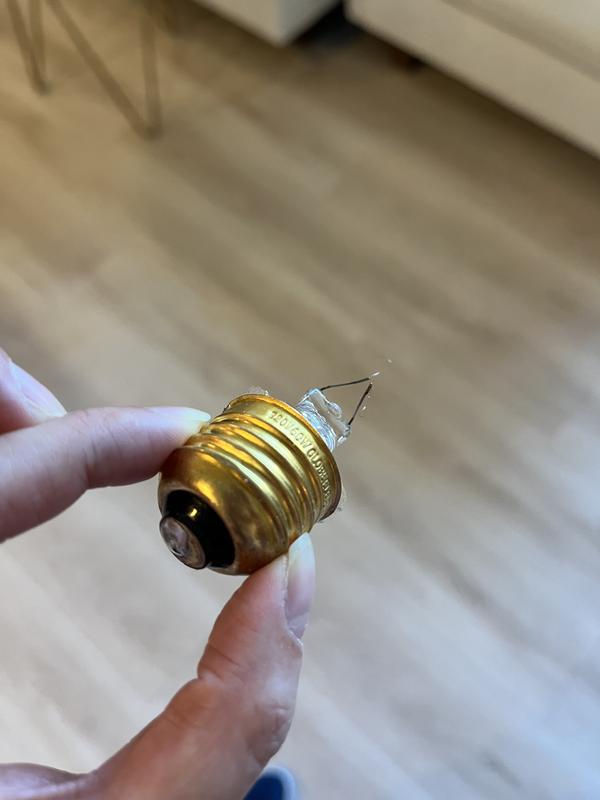 Bulb exploded