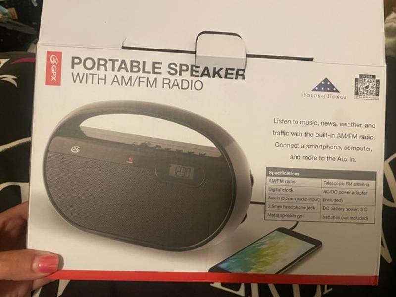 radioboy GPX R602B AM/FM Radio