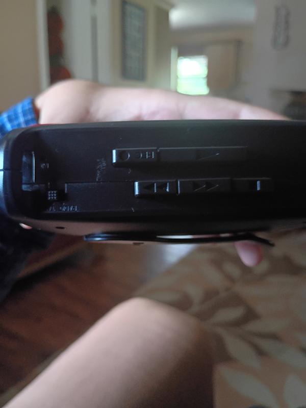 Top of cassette player