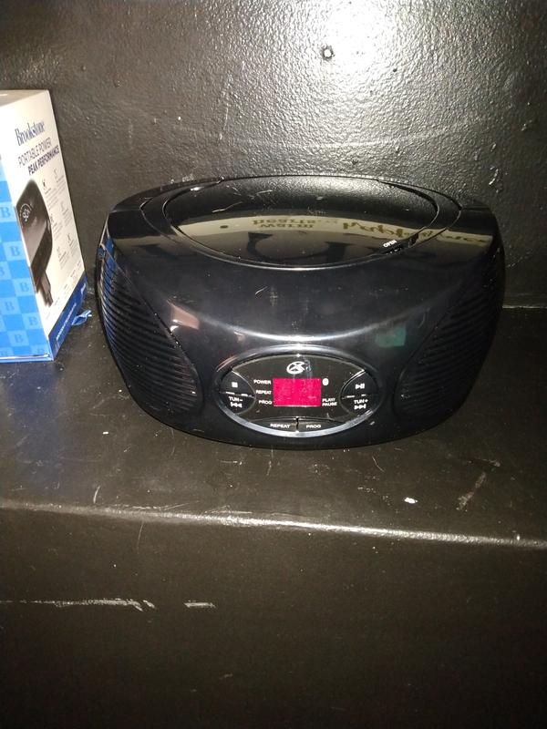 The Bluetooth, CD, radio in our 4month olds room for fun times, rock a by good night bed times too!