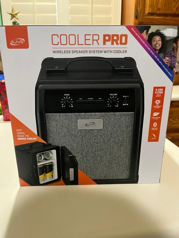 iLive Pro Wireless Speaker System Black 6 Cans Insulated Personal Cooler in  the Portable Coolers department at