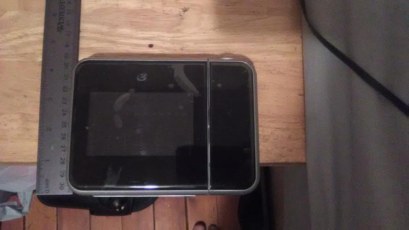 My projection alarm clock.