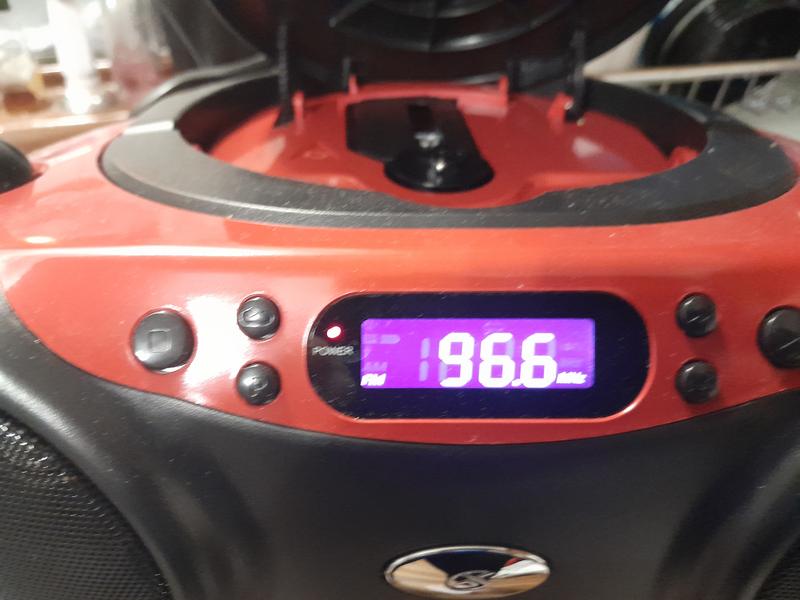 GPX 232R Sports CD AM/FM Boombox, Red | Meijer