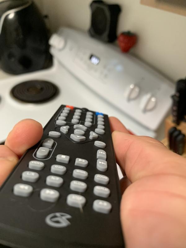 Remote has smooth button pattern and no loose wiggly buttons