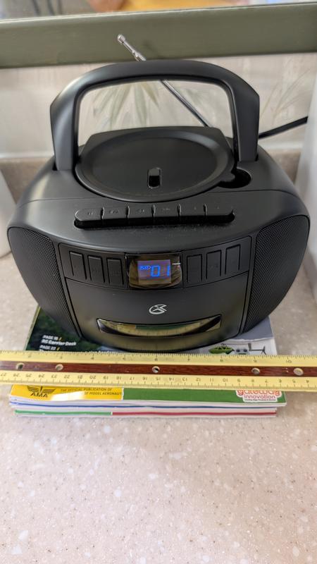 (未使用･未開封品)　AM/FM/CD/MP3 Boombox Radio CD Player by GPX 60wa65s Amazon.com: GPX, Inc. Portable Top-Loading CD Boombox with