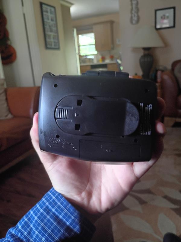 Back of cassette player