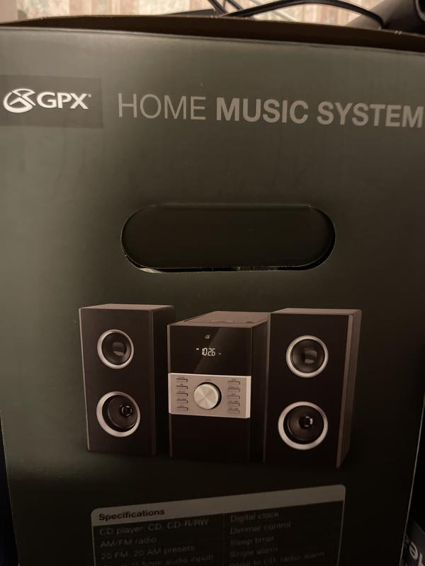 Gpx home music system with hot sale cd player