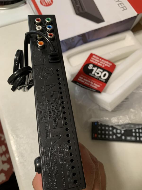 DVD player clean crisp layout lightweight heavy duty tech