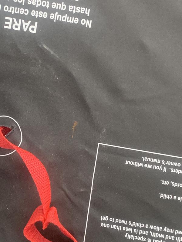 Red stain it was sent with