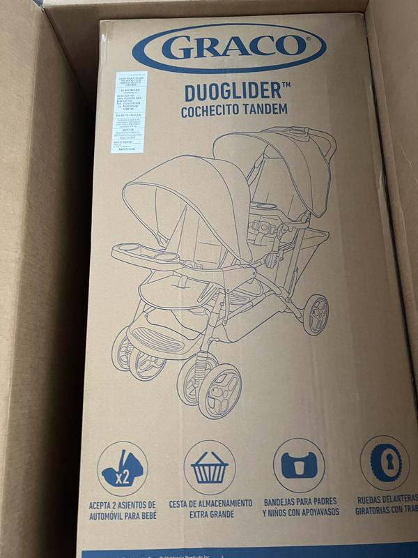 Graco DuoGlider Double Stroller | Lightweight Double Stroller with Tandem  Seating, Glacier