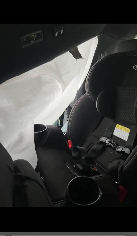 Car seat after the accident
