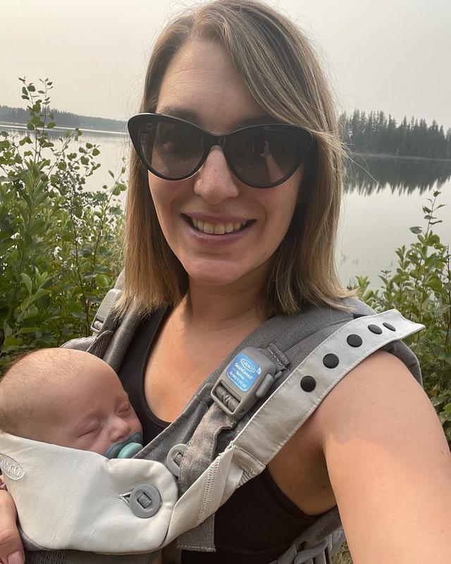 Hiking with baby at 2 months old