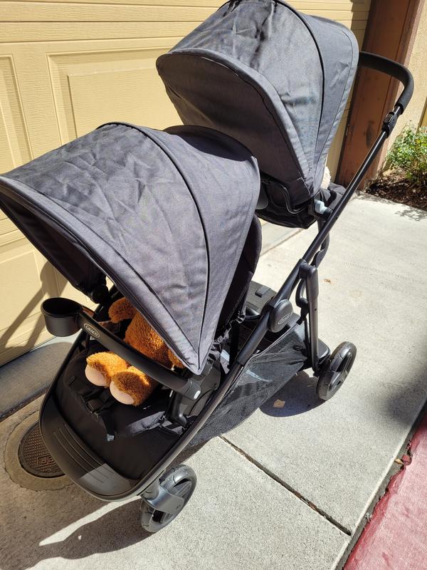 Graco double stroller grow best sale with me