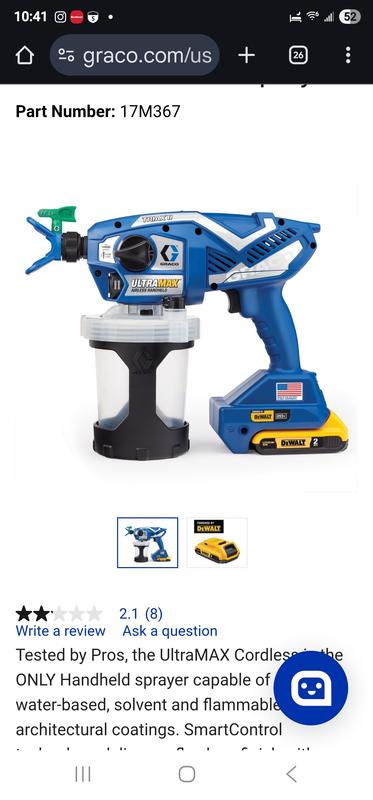 UltraMAX Cordless Handheld Airless Sprayer