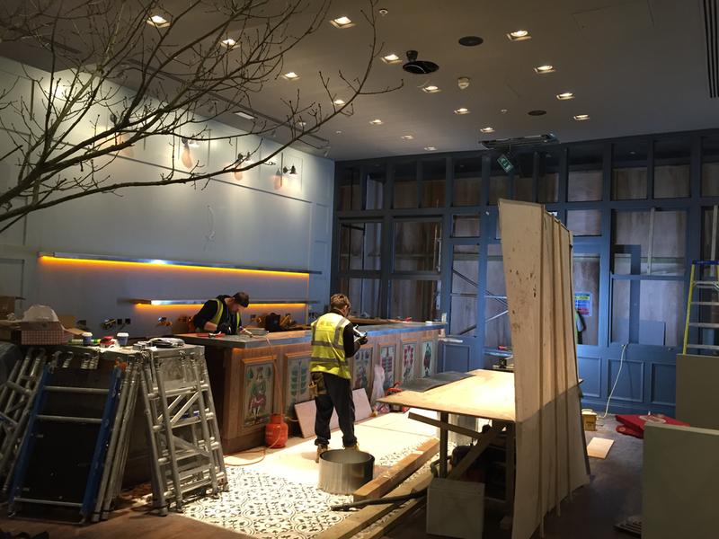 Ceiling covered in Stratford Westfield