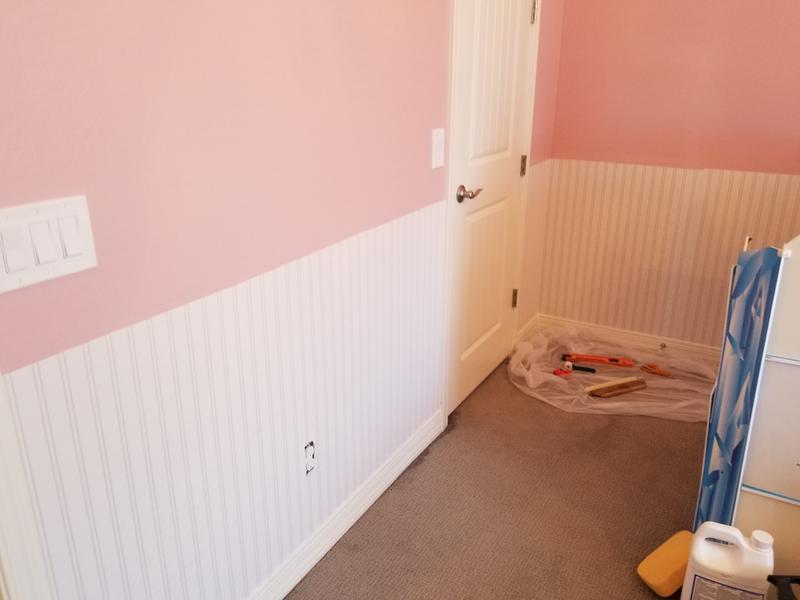 Right over drywall texture!