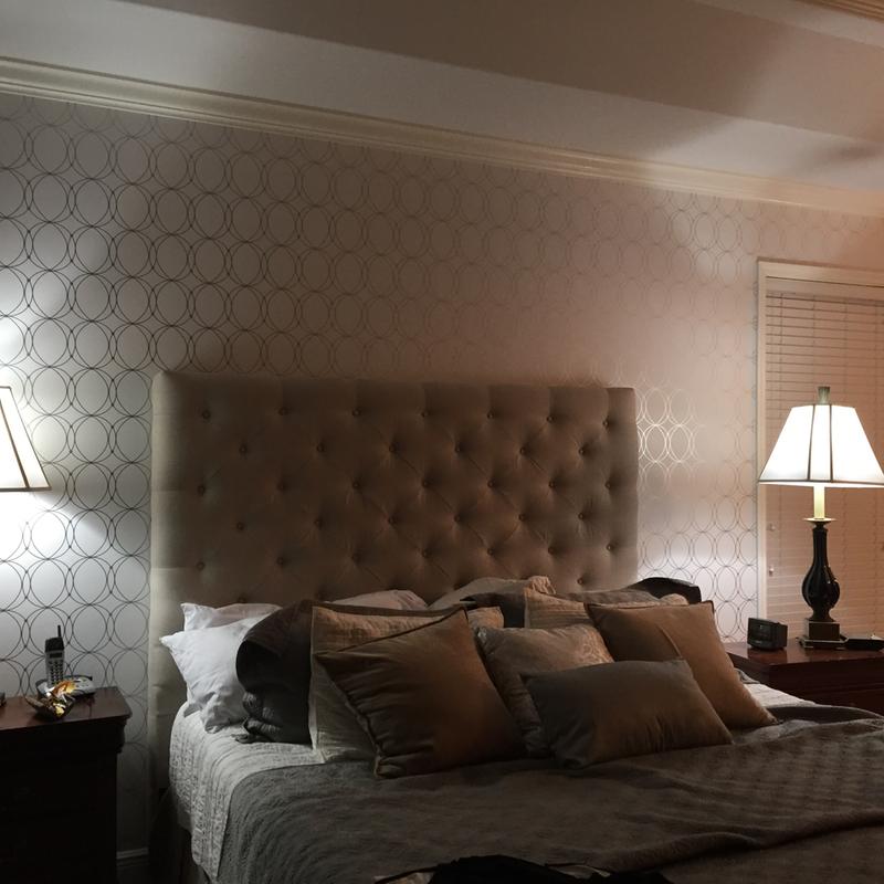 Accent bedroom wall