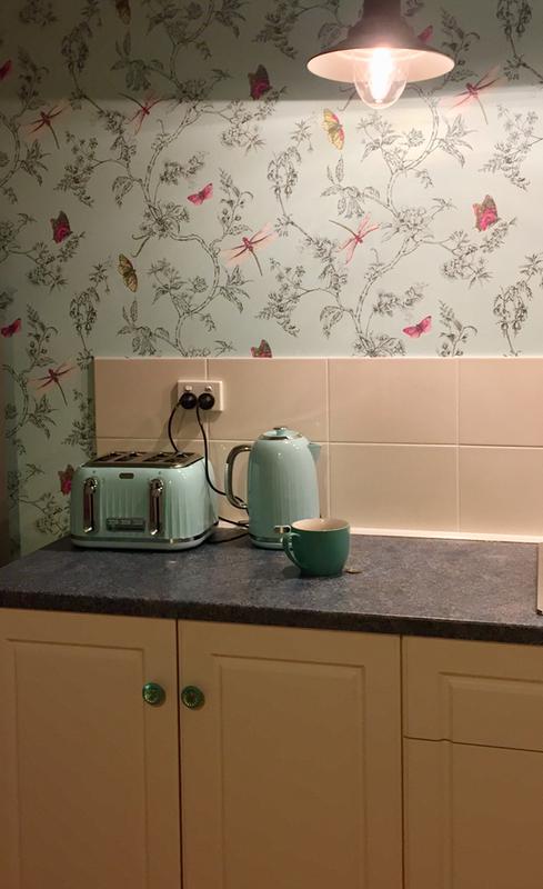 Brightened up a bland cottage kitchen