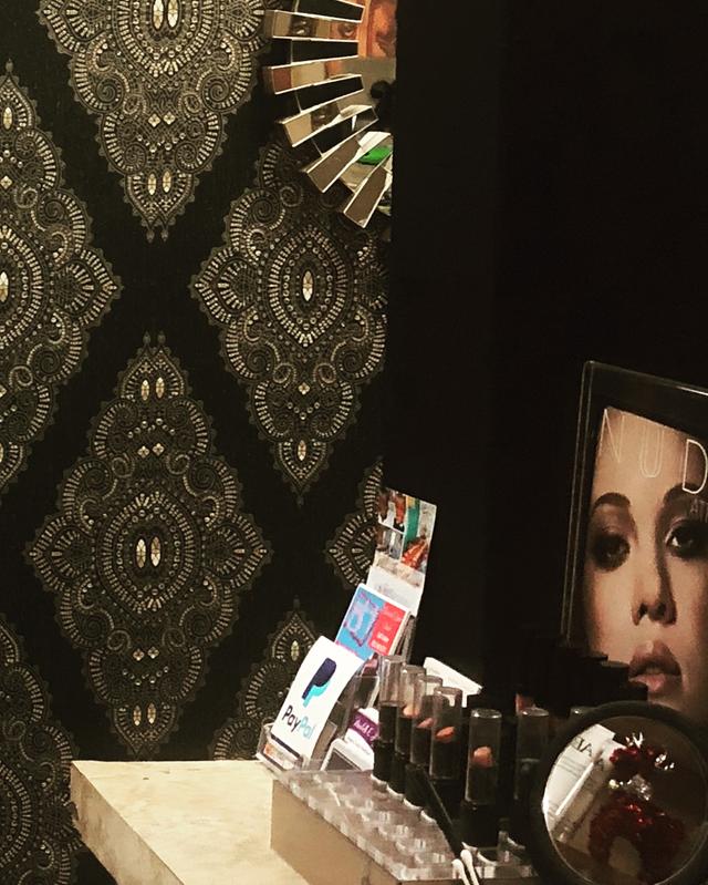 Accent wall in my skincare & massage studio