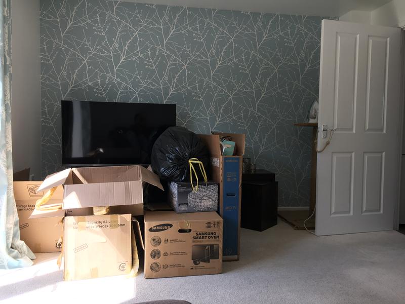 Please excuse the boxes!