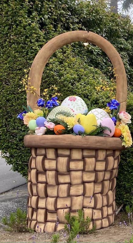 DIY Giant Porch Easter Eggs (Grandin Road Dupe) - Sunrise Valley