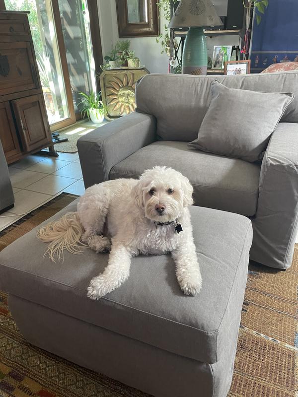 Grandin road chair and best sale a half