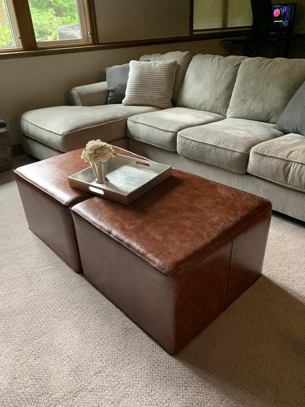 Augusto Coffee Table Ottoman Grandin Road