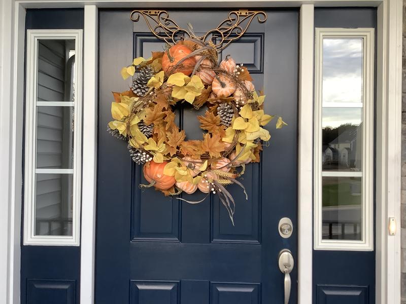 Long door wreath online hanger