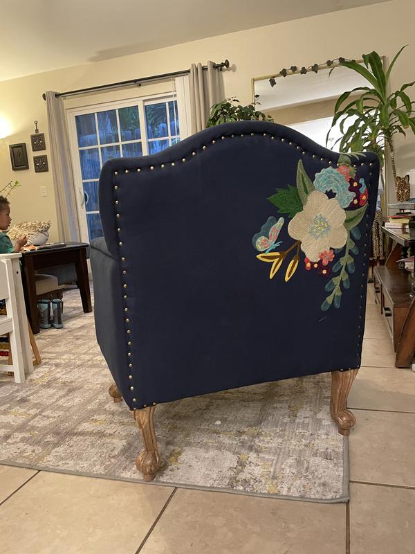 Astrid embroidered online armchair