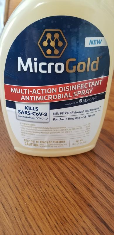 MicroGold Multi-action Disinfectant Antimicrobial 128-fl oz ...