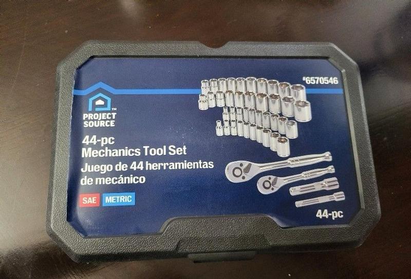 Project Source 44 -Piece Metric and standard (SAE) Mechanics Tool