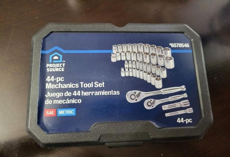Project Source 44 -Piece Metric and standard (SAE) Mechanics Tool