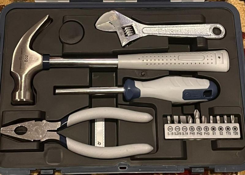 Project Source 15 -Piece Household Tool Set with Hard Case in the