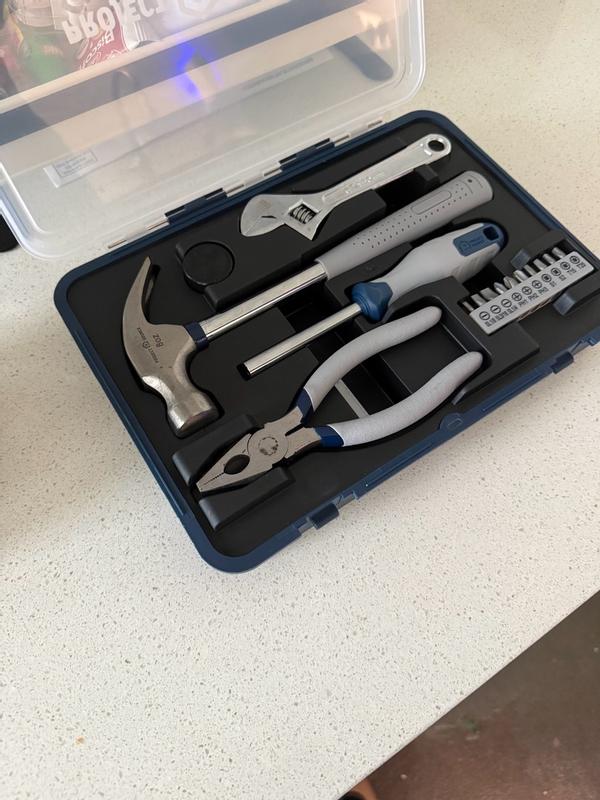 Project Source 15 -Piece Household Tool Set with Hard Case in the ...