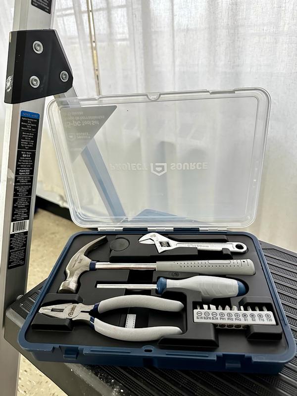 Project Source 15 -Piece Household Tool Set with Hard Case in the ...