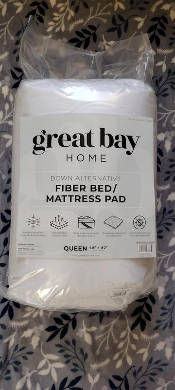 Great Bay Home Kyla Collection Fiber Bed/Mattress Pad