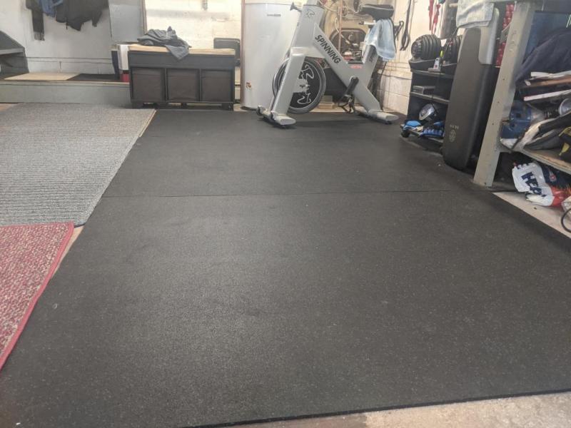 Greatmats 48-in W x 120-in L x 0.25-in T Rubber Gym Floor Sheet
