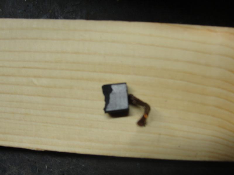 Partially "chewed" brush