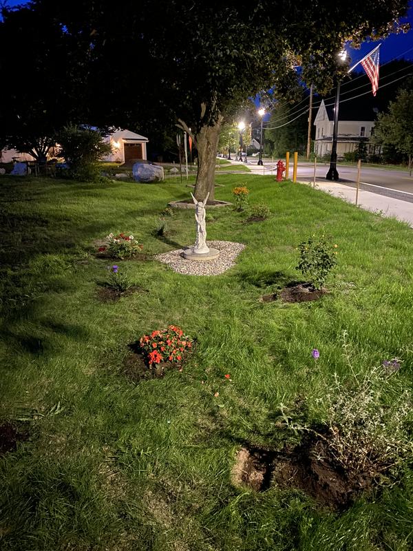 The front of our children's memorial garden
